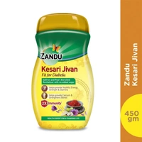 Zandu Kesari Jivan FFD – Sugar Free Ayurvedic Immunity Booster for Adults and Elders, Builds Energy, Strength and Stamina, 450 gm Chyawanprash - 450g