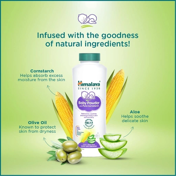 Himalaya Baby Powder with Pure Corn Starch  - 400g