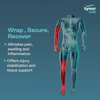 Tynor Tynocrepe cotton bandage, for Sports Injuries and First Aid | Versatile, Soft, and Stretchable | - 6cm x 4m
