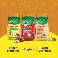 Zandu Kesari Jivan FFD – Sugar Free Ayurvedic Immunity Booster for Adults and Elders, Builds Energy, Strength and Stamina, 450 gm Chyawanprash - 450g