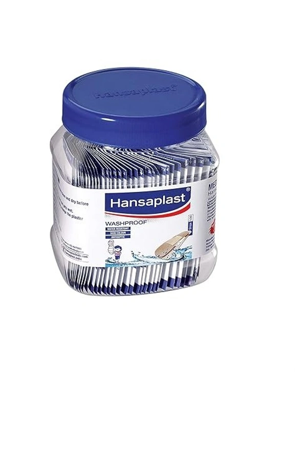 Hansaplast Washproof Medicated Dressing Antiseptic Wated resistance - 100 Strips