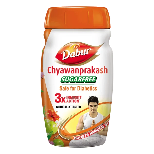 Dabur Chyawanprakash Sugarfree | Clinically Tested Safe for Diabetics | Boosts Immunity - 500 gm