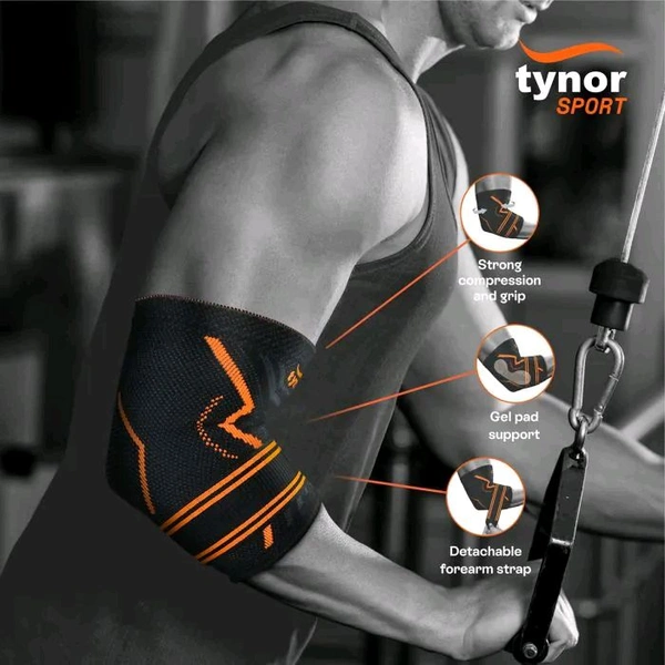 Tynor  Elbow Support Air Pro - Web Orange, Extra Large