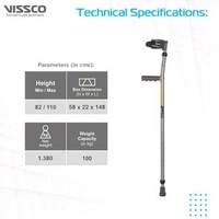 Champ Plus Elbow Crutch With Adjustable Height & Movable Elbow Support, Light Weight
