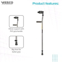 Champ Plus Elbow Crutch With Adjustable Height & Movable Elbow Support, Light Weight