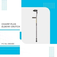 Champ Plus Elbow Crutch With Adjustable Height & Movable Elbow Support, Light Weight