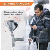 Champ Max Elbow Crutch for Physically Challenged With Adjustable Height & Movable Elbow Support, Light Weight