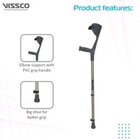 Champ Max Elbow Crutch (Fixed Handle) for Physically Challenged | Light Weight & Adjustable Height
