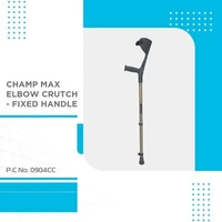 Champ Max Elbow Crutch (Fixed Handle) for Physically Challenged | Light Weight & Adjustable Height