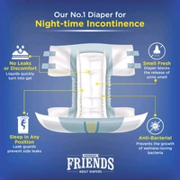 Adult DiapersFriends Overnight Adult Diapers - 10, XL