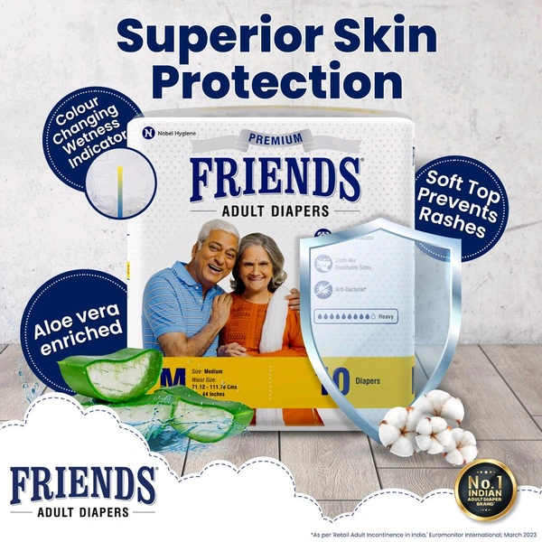 Friends Premium Adult DiapersFriends Premium Adult Diapers - 10, XL