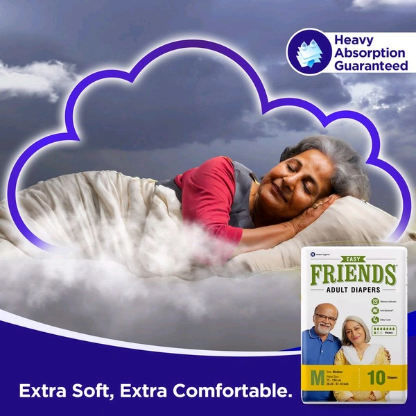 Adult DiapersFriends Easy Adult Diapers - 10, Large