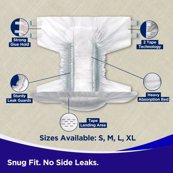 Adult DiapersFriends Easy Adult Diapers - 10, Large
