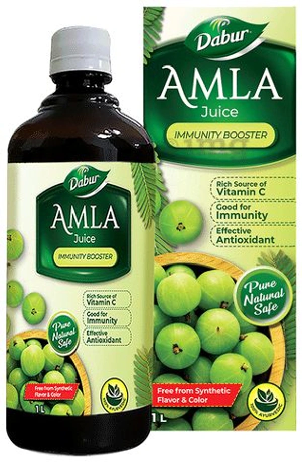 Dabur Amla Juice with VItamin C | For Immunity - 1Ltr.