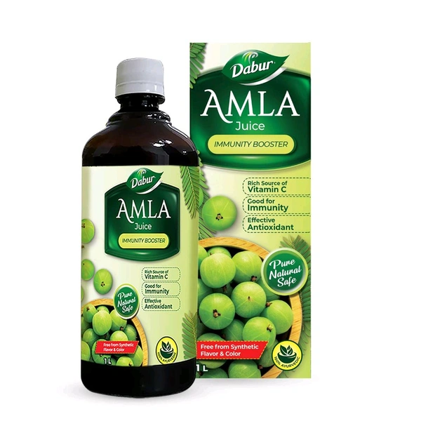 Dabur Amla Juice with VItamin C | For Immunity - 1Ltr.