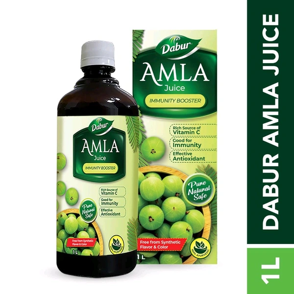 Dabur Amla Juice with VItamin C | For Immunity - 1Ltr.