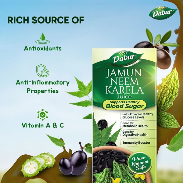 Dabur Jamun Neem Karela Juice| Control Blood Sugar & Bad Cholesterol | Diabetic Care
