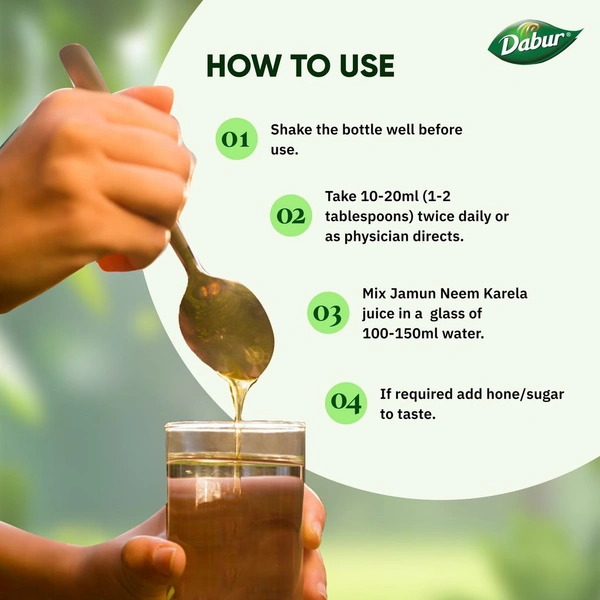 Dabur Jamun Neem Karela Juice| Control Blood Sugar & Bad Cholesterol | Diabetic Care