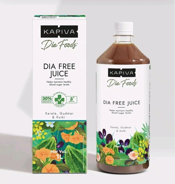 Kapiva Diafree Juice for Diabetes Care | Helps Maintain Healthy Blood Sugar Levels - 2 Ltr.