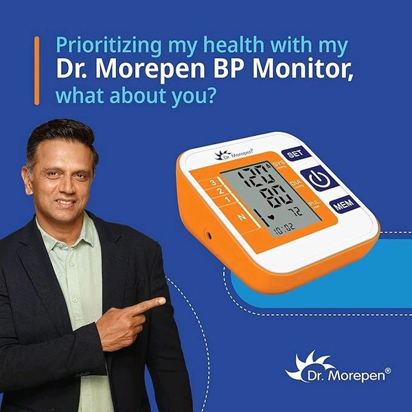 Dr. Morepen Arm Blood Pressure Monitor Model Bp 14, Multicolor