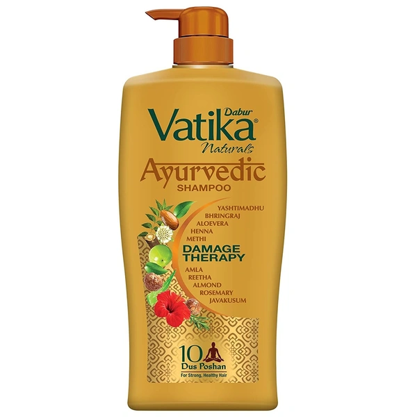 Dabur Vatika Naturals Ayurvedic Shampoo - 1ltr