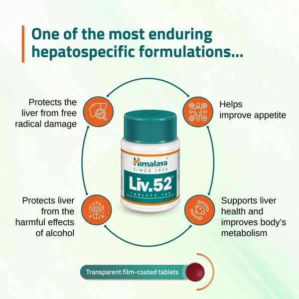 Himalaya Liv.52 | Tablets | 100 No'S - 100 No'S
