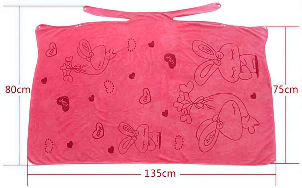 Ladies Magic Towel | Women Bath Full Body Towel Microfiber Soft Wearable Bathing, Beach and Spa Bathrobe Pack of 1  - Tickle Me Pink