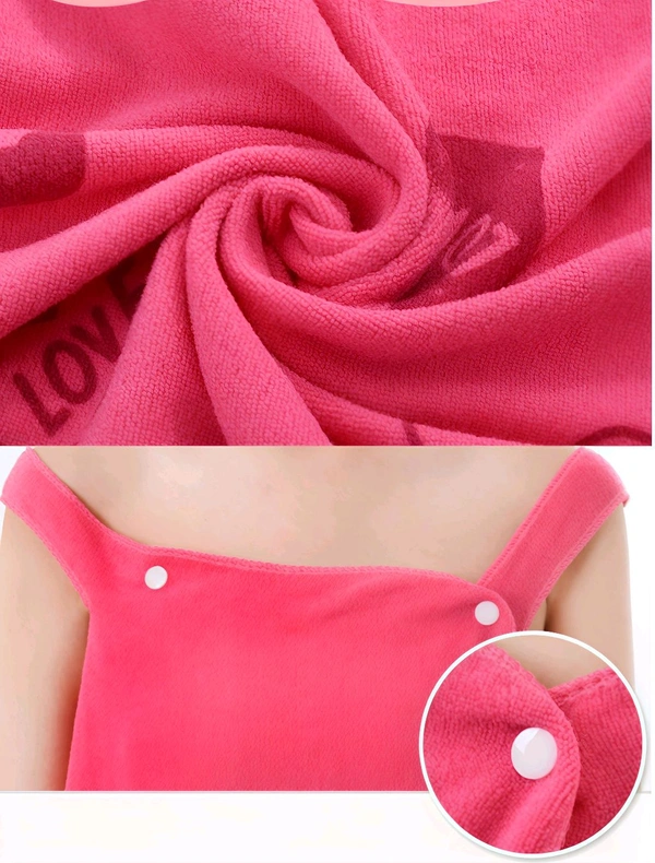 Ladies Magic Towel | Women Bath Full Body Towel Microfiber Soft Wearable Bathing, Beach and Spa Bathrobe Pack of 1  - Tickle Me Pink