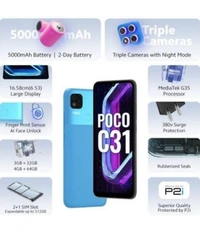 POCO C31 (Royal Blue, 32 GB) (3 GB RAM - Blue