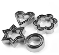 Cookie Cutter Stainless Steel Cookie Cutter with 4Shape, 12 PiecesName: Cookie Cutter Stainless Steel Cookie Cutter with 4Shape, 12 PiecesMaterial: Stainless SteelNet Quantity (N): Pack Of 1