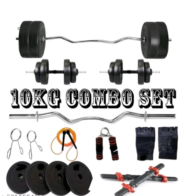10 Kg Dumbbell Combo Set - Black