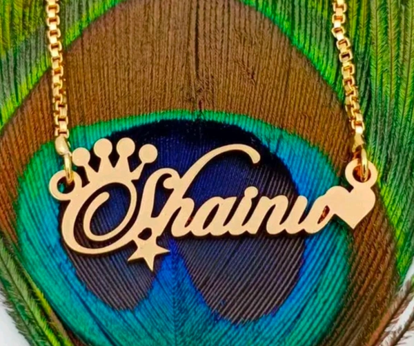 Customised Name Locket - Gold, Free Size