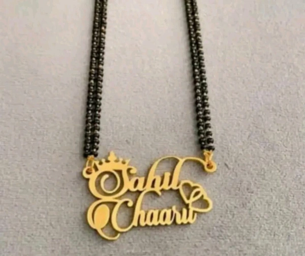 Name Mangalsutar  - Gold, Free Size