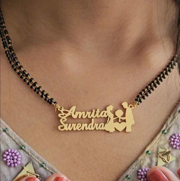 Name Mangalsutar  - Gold, Free Size