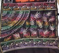 SKU0917 : Pure Silk | Chanderi Silk – Hand Batik Bengal Traditional - Dry Clean Only, Yes