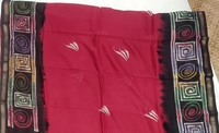SKU0925 : Pure Silk | Chanderi Silk – Hand Batik Bengal Traditional - Dry Clean Only, Yes