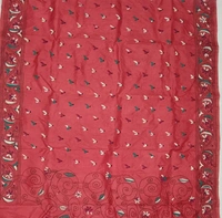 SKU0937 : Elegant Pure Silk Saree – Handwoven | Kantha Stitch - Kantha Stitch, Dry Clean Only, Yes