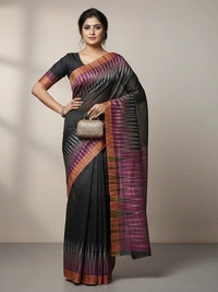 SKU0984 | Indian Soft Bishnupuri Katan Silk Saree | Batik Saree | Premium Quality - Dry Wash Only, Yes