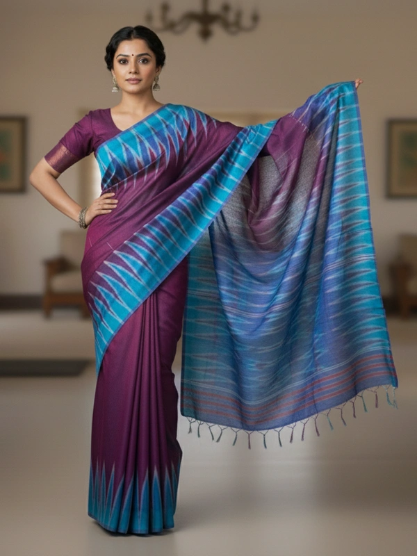 SKU0987 | Indian Soft Bishnupuri Katan Silk Saree | Batik Saree | Premium Quality - Dry Wash Only, Yes