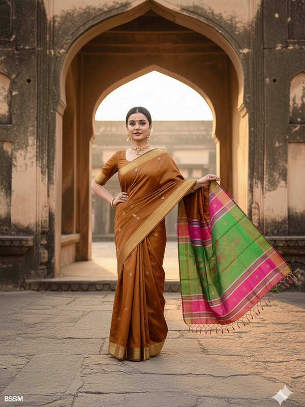 SKU0990 | Exclusive Indian Soft Bishnupuri Katan Silk Saree | Kolakhetra Saree | Premium Quality - Dry Wash Only, Yes