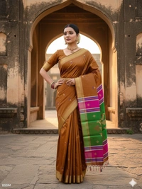 SKU0990 | Exclusive Indian Soft Bishnupuri Katan Silk Saree | Kolakhetra Saree | Premium Quality - Dry Wash Only, Yes