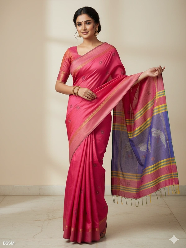 SKU0991 | Exclusive Indian Soft Bishnupuri Katan Silk Saree | Kolakhetra Saree | Premium Quality - Dry Wash Only, Yes