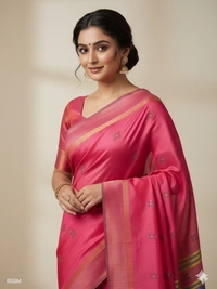 SKU0991 | Exclusive Indian Soft Bishnupuri Katan Silk Saree | Kolakhetra Saree | Premium Quality - Dry Wash Only, Yes