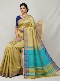 SKU0972 | Indian Soft Bishnupuri Katan Silk Saree | All body Dot Design | Premium Quality - Dry Wash Only, Yes
