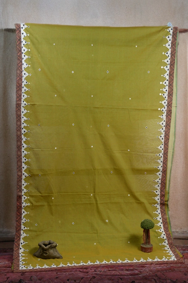SKU-0377 -> Pure Cotton -> Dhanekhali -> Applic Border - Geometric, Dry Clean Only, Yes