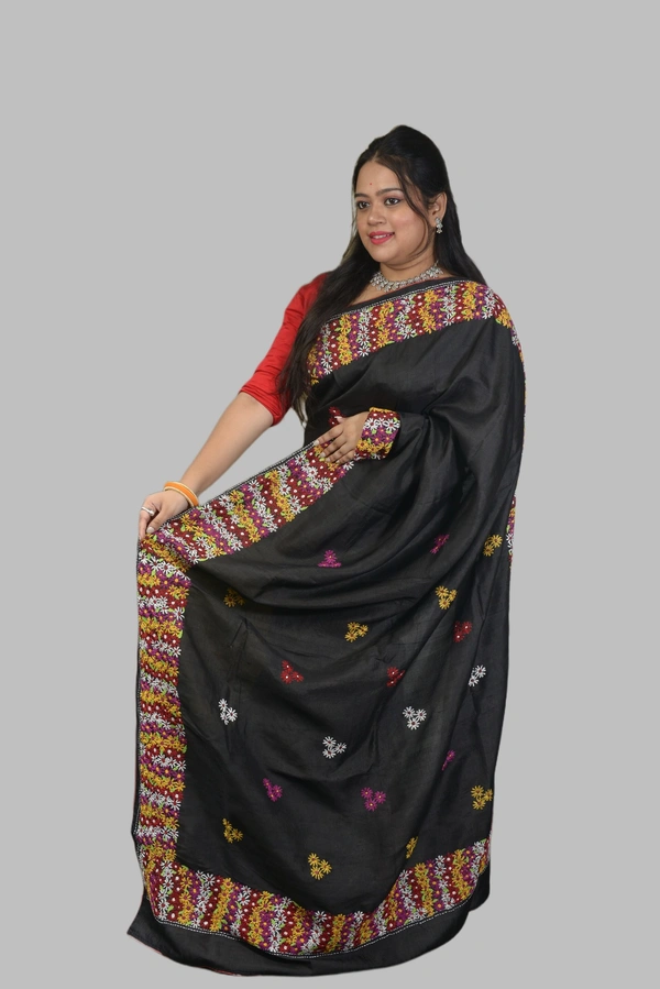 SKU-0728 : Elegant Pure Tussar Silk Saree – Handwoven Traditional Wear  pure tusser - Dry Wash, Yes
