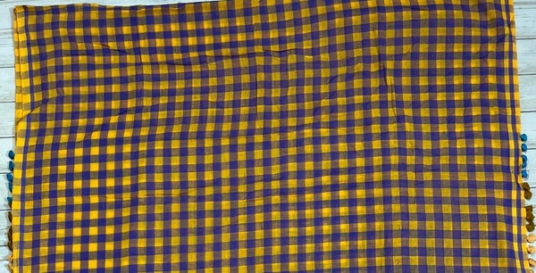 SKU0831 : Pure Khadi Cotton Saree – Handwoven, Lightweight & Breathable Fabric - Hand Wash, Yes
