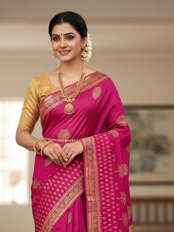 SKU0841tant : Pure Handloom Cotton Saree – Handwoven, Lightweight & Breathable Fabric - Hand Wash, Yes