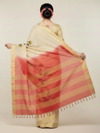 SKU0948 : Pure Khadi Cotton Saree – Handwoven, Lightweight & Breathable Fabric - Hand Wash, Yes
