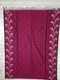 SKU0863 : Pure Khadi Cotton Saree – Handwoven, Lightweight & Breathable Fabric - Hand Wash, Yes